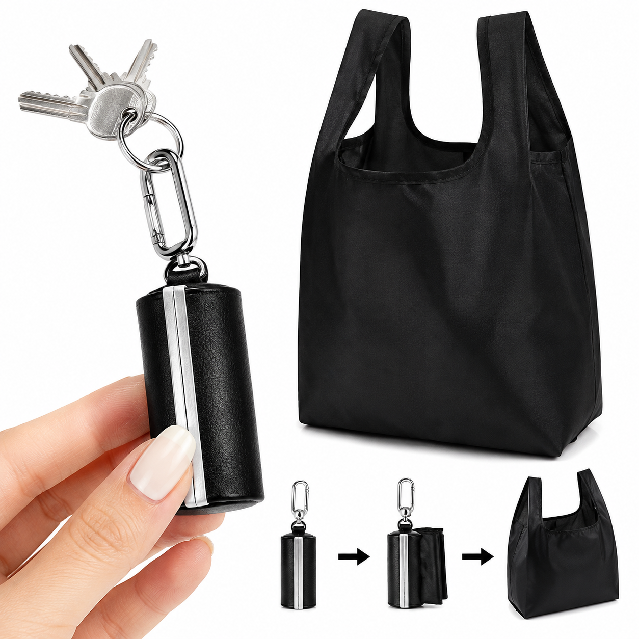PocketBag™ | Bolsa Plegable con Llavero